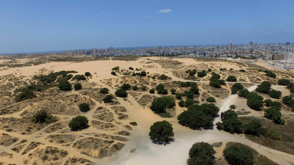 הדיונה הגדולה באשדוד מצילום רחפן