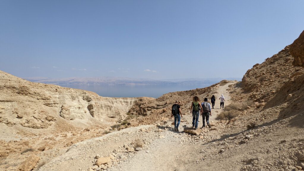 מטיילים בנחל סלוודורה 