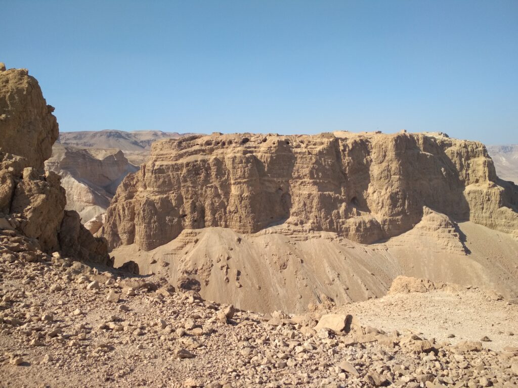 הרים חומים במצדה 