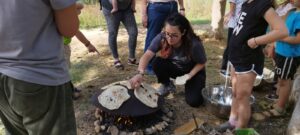 פיתות על הסאג' בנחל חביבה