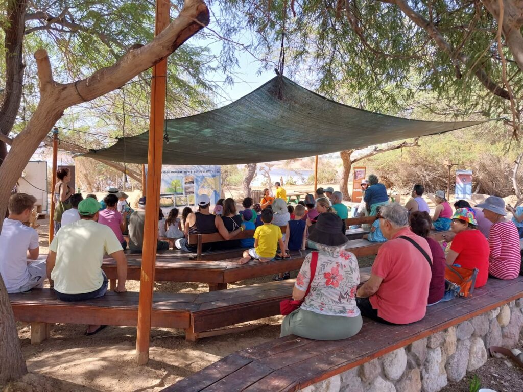 פעילות למשפחות מפונים בפארק הצפרות באילת 