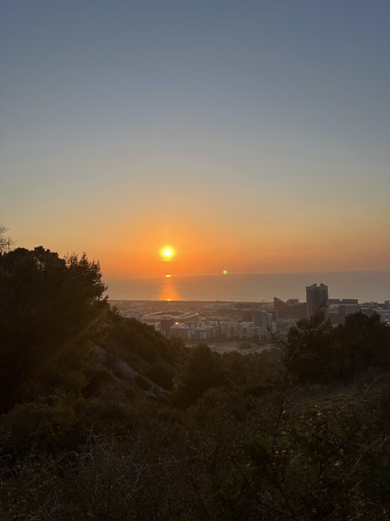 שקיעה מתל אהרון 