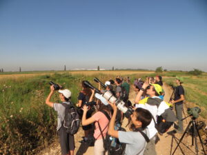 ילדים בחוג צפרות של החברה להגנת הטבע