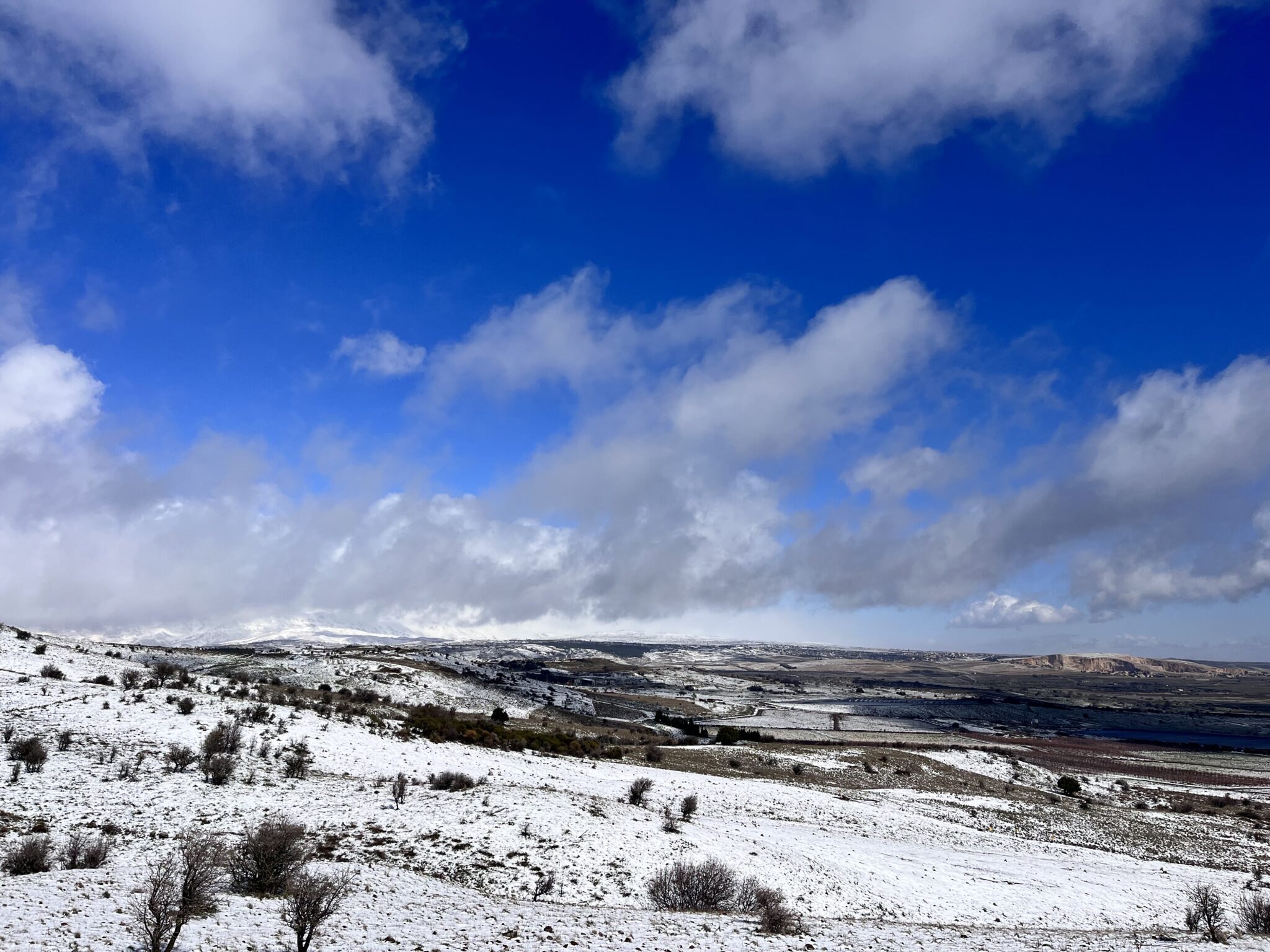 עמק הבכא בשלג